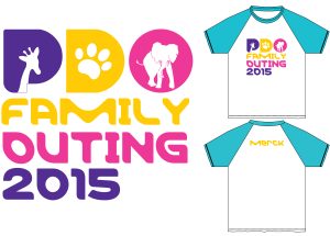 Desain Kaos Outing Unik & Ceria | PDO Family Outing PT Merck Tbk 2015