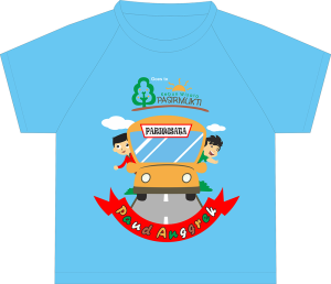 Desain Kaos Wisata Anak PAUD Anggrek ke Kebun Wisata Pasirmukti – File CDR